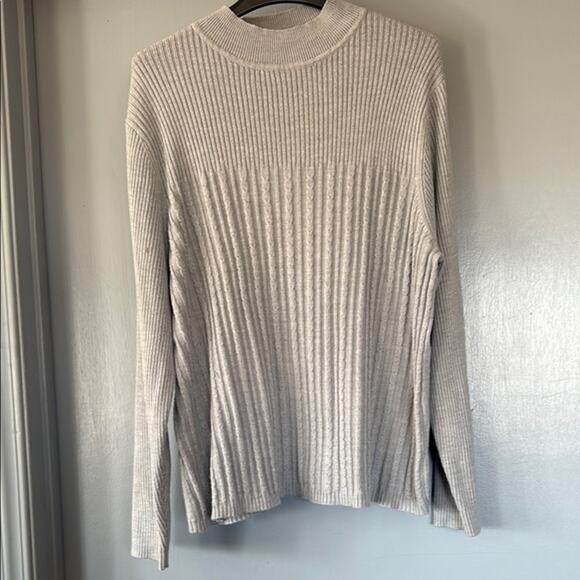 Women's Gray Pullover Sweater Sag Harbor Long Sleeves sz 3X - Picture 1 of 5